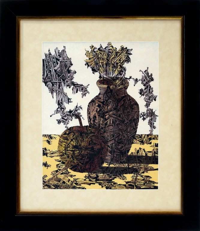 Лот 39: Марчук Іван, з циклу Нові експресії (№89), 1994, папір, акрил 60 x 48 см. Естімейт: 20 000 - 30 000 $. Стартова ціна: 12 000 $