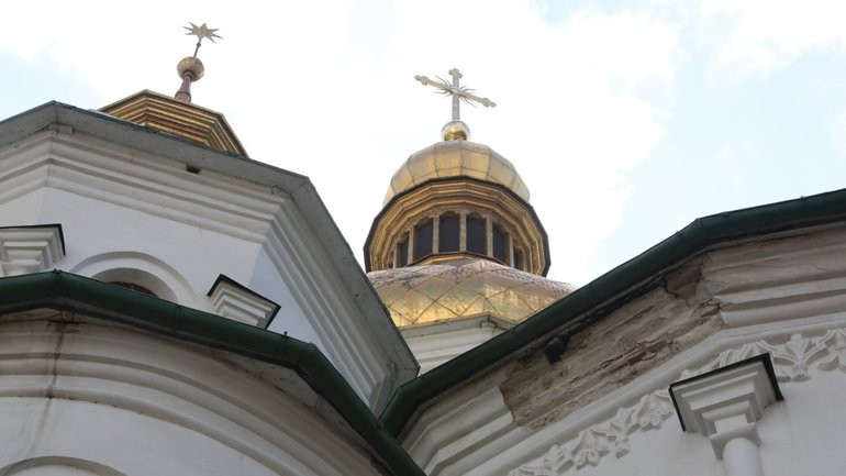 Damage to the facade as a result of Russian shelling