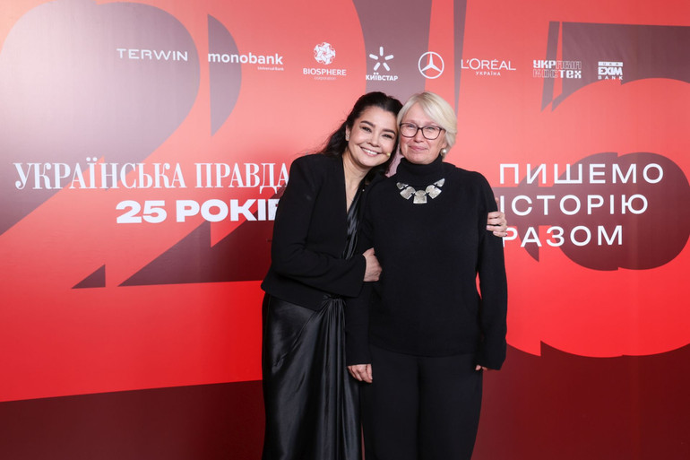 Головна редакторка УП Севгіль Мусаєва та співзасновниця Української правди Олена Притула
