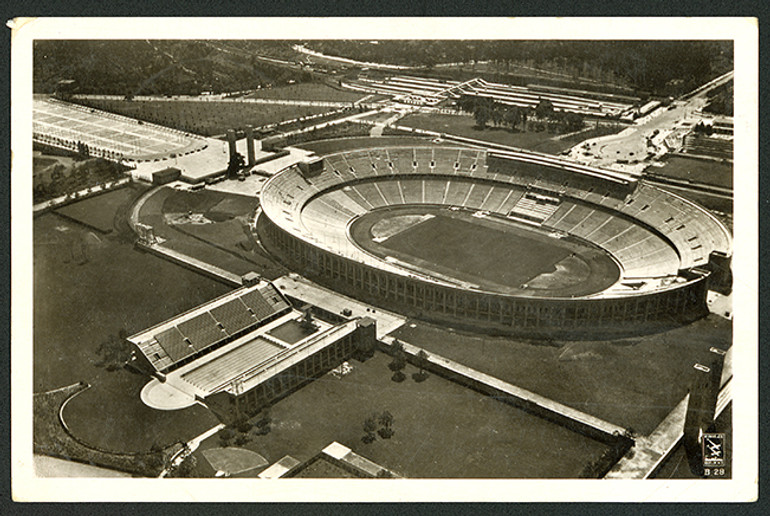Аерофотознімок Олімпійського стадіону 1936 року