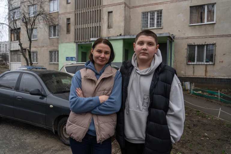 Захар із мамою Наталкою