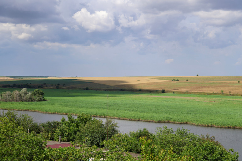 Вид на річку Інгулець у селі Дар’ївка, 2024