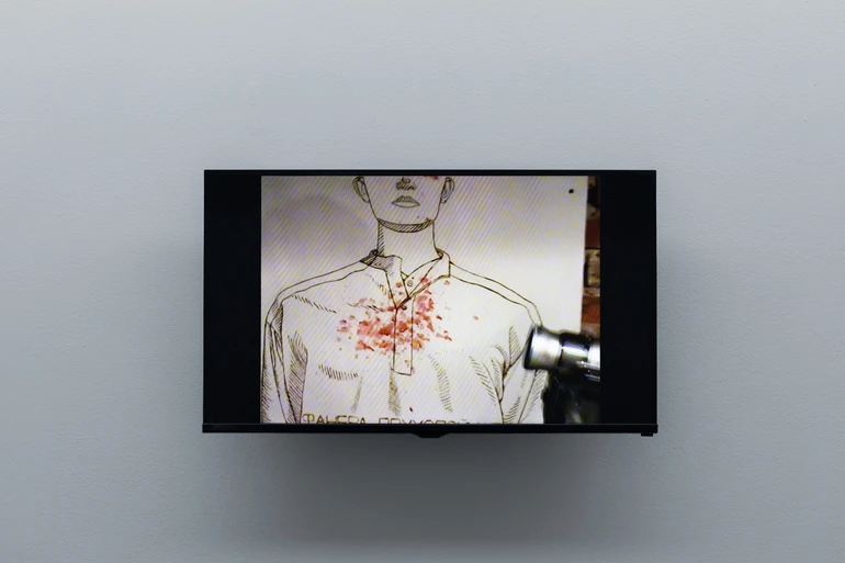Тарас Каменной, «Силомір агресії», 2011. «Не питаючи дозволу», 2026. PinchukArtCentre.