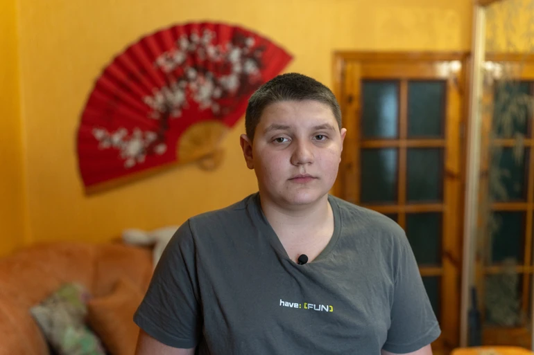 12-річний Захар із прифронтового села на Харківщині, який постраждав унаслідок вибуху гранати