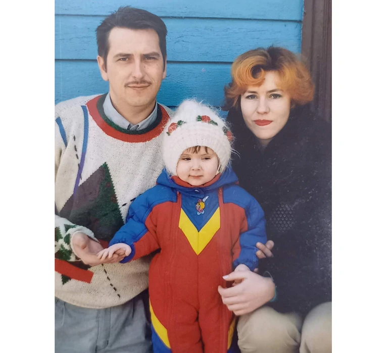 Олександр Назаренко з сім'єю