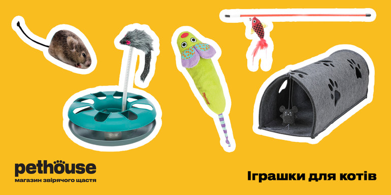 Pethouse: варіанти іграшок для котів