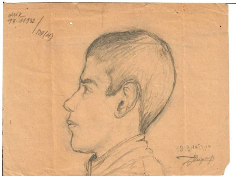 Серж Лифар, 1919 рік, Київ. малюнок брата Василя