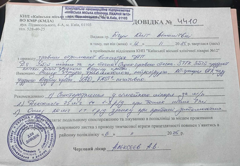 Медичні документи.