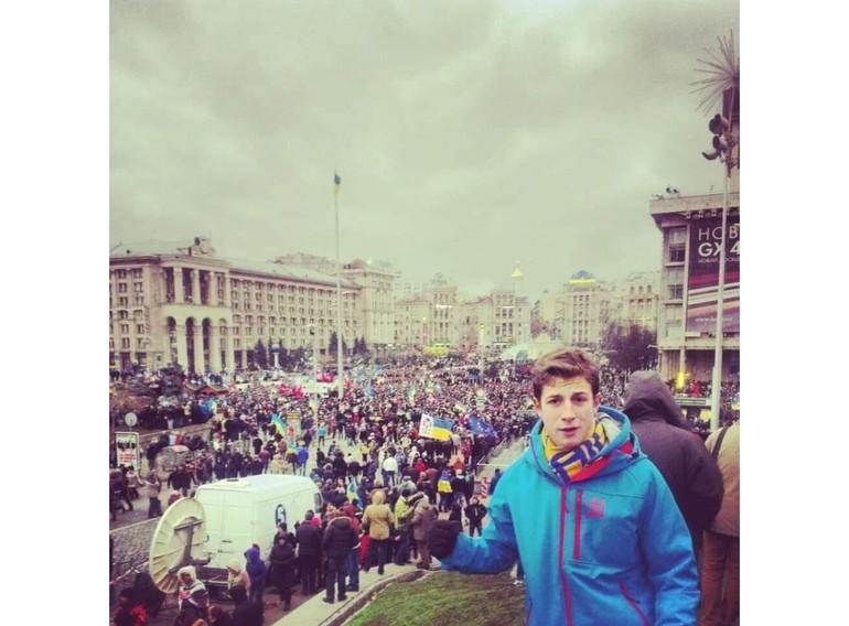 Олег Симороз на Євромайдані