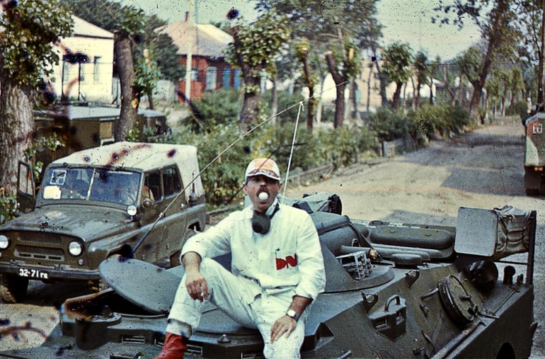 Дмитро Нагурний в Чорнобильській зоні, травень 1986