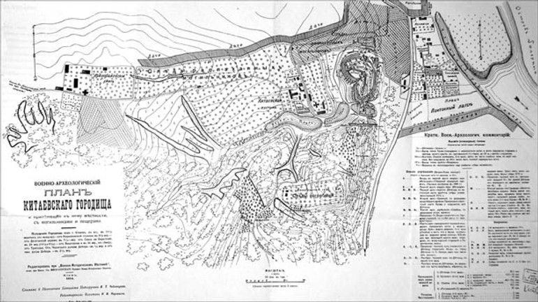 Plan of the China archaeological complex, 1914.