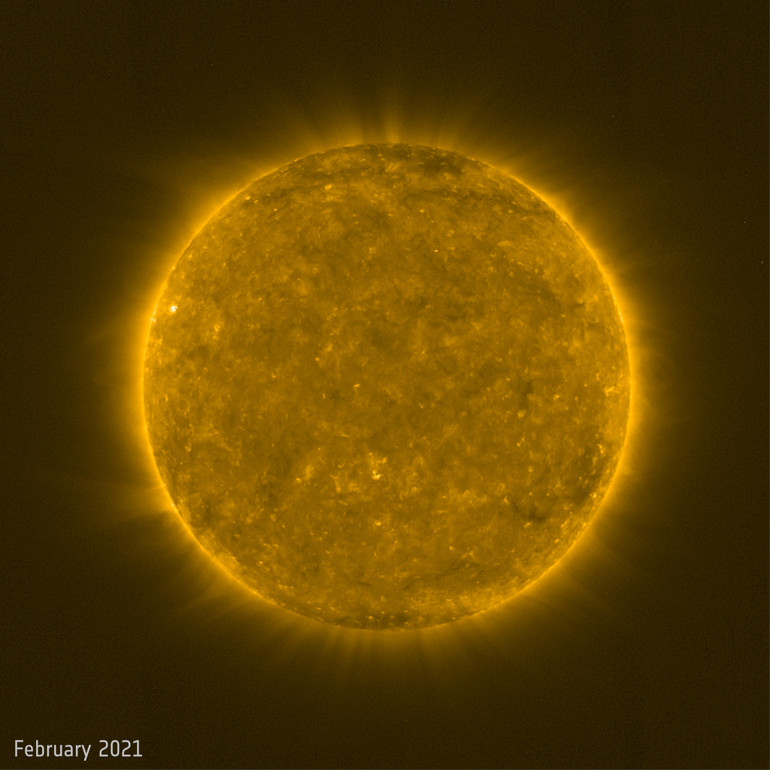 Зображення Сонця за лютий 2021 року