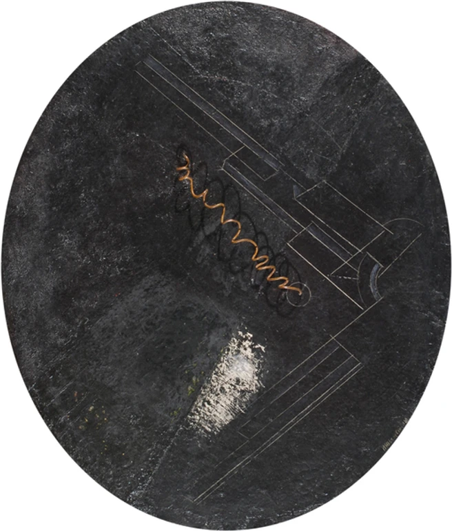 Валентин Юстицький. Живописна конструкція з дротом, 1920-ті роки