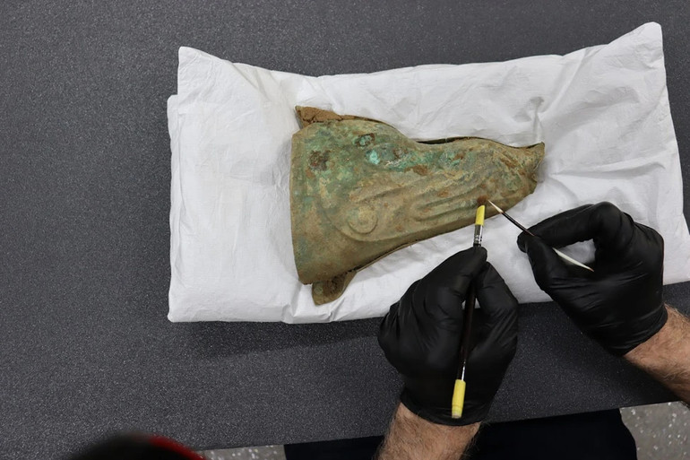 Бронзова голова кабана залізного віку