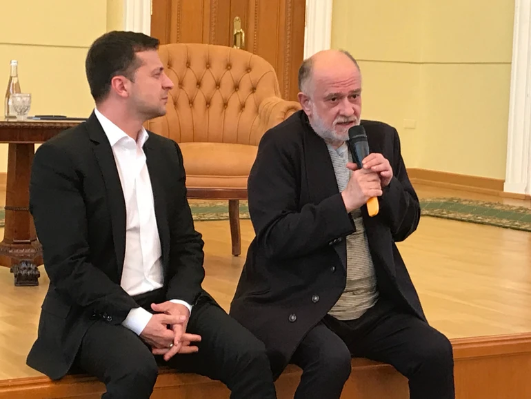 Виступ Олександра Ройтбурда на зустрічі президента України Володимира Зеленського з представниками культури, мистецтва та спорту. Київ, 18 жовтня 2019 року.