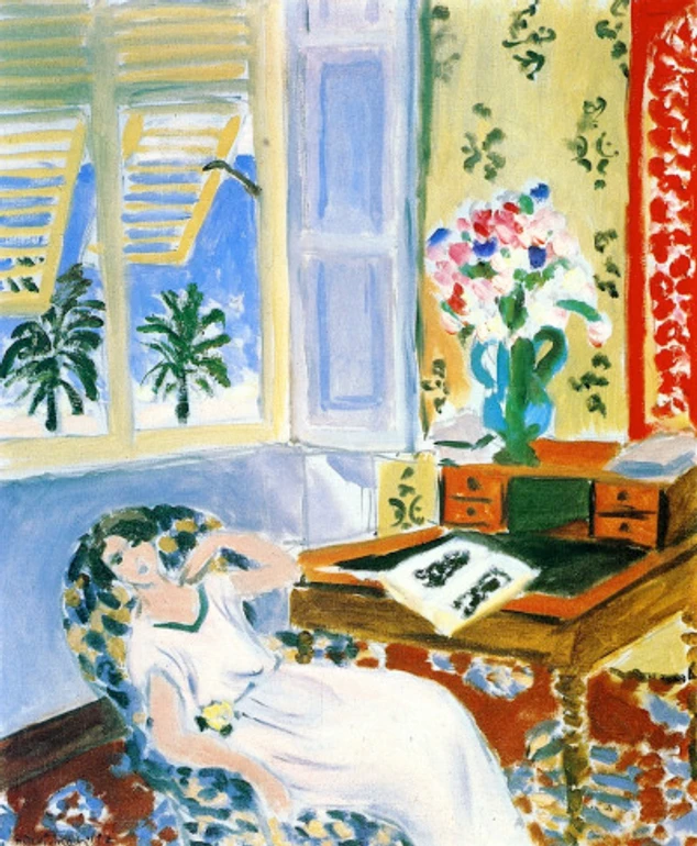 Анрі Матіс, Інтер'єр у Ніцці, Сієста, 1922