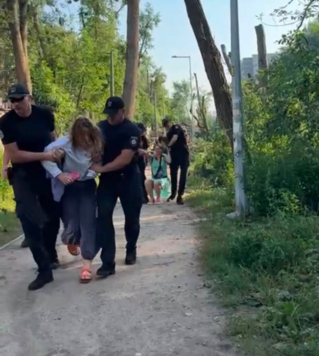 Затримання учасників протесту