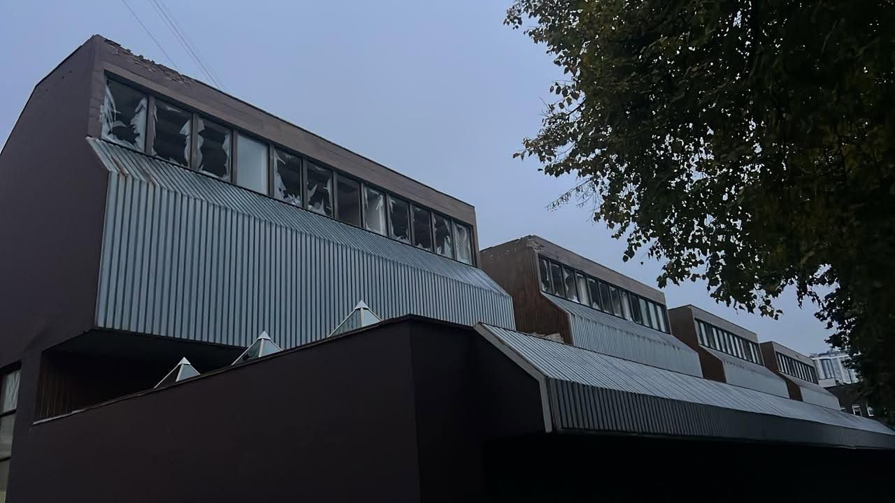 Наслідки атаки по будівлі університету