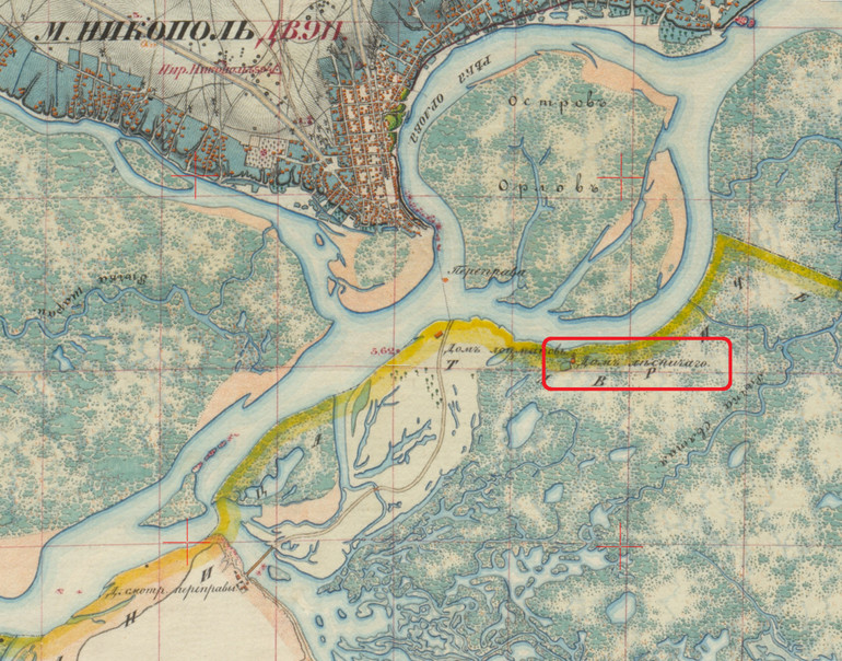 На карті 1853 року ще видно декілька будівель тодішніх лісництв.