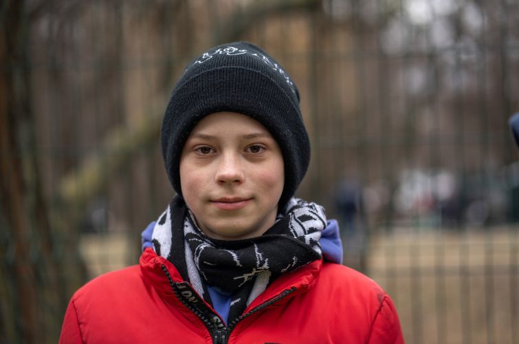 14-річний Данило, якого врятували із задимленої квартири. Фото: UNICEF Ukraine/Facebook