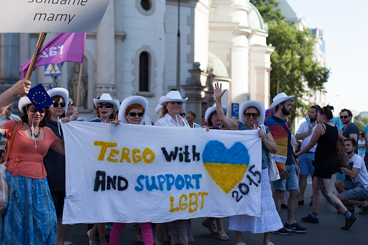 Українські мами ЛГБТ на прайді у Варшаві (2015 рік)