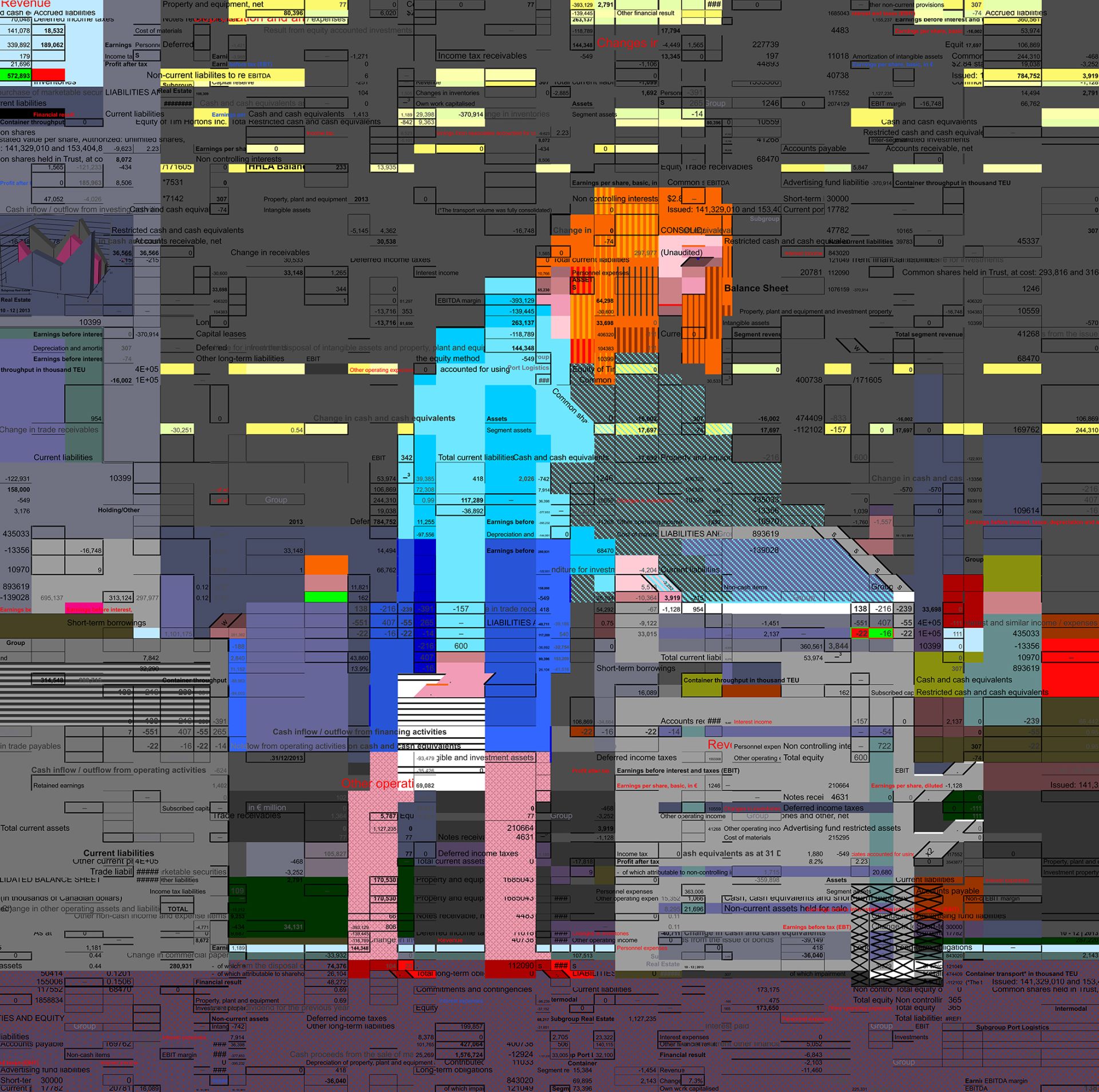 Олексій Сай, “Adoration” з серії Excel-art, 2018. Цифровий друк на металі, 147 × 148 см