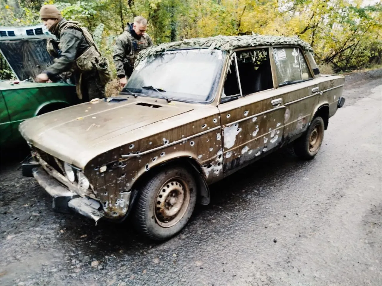 Російська машина після штурму