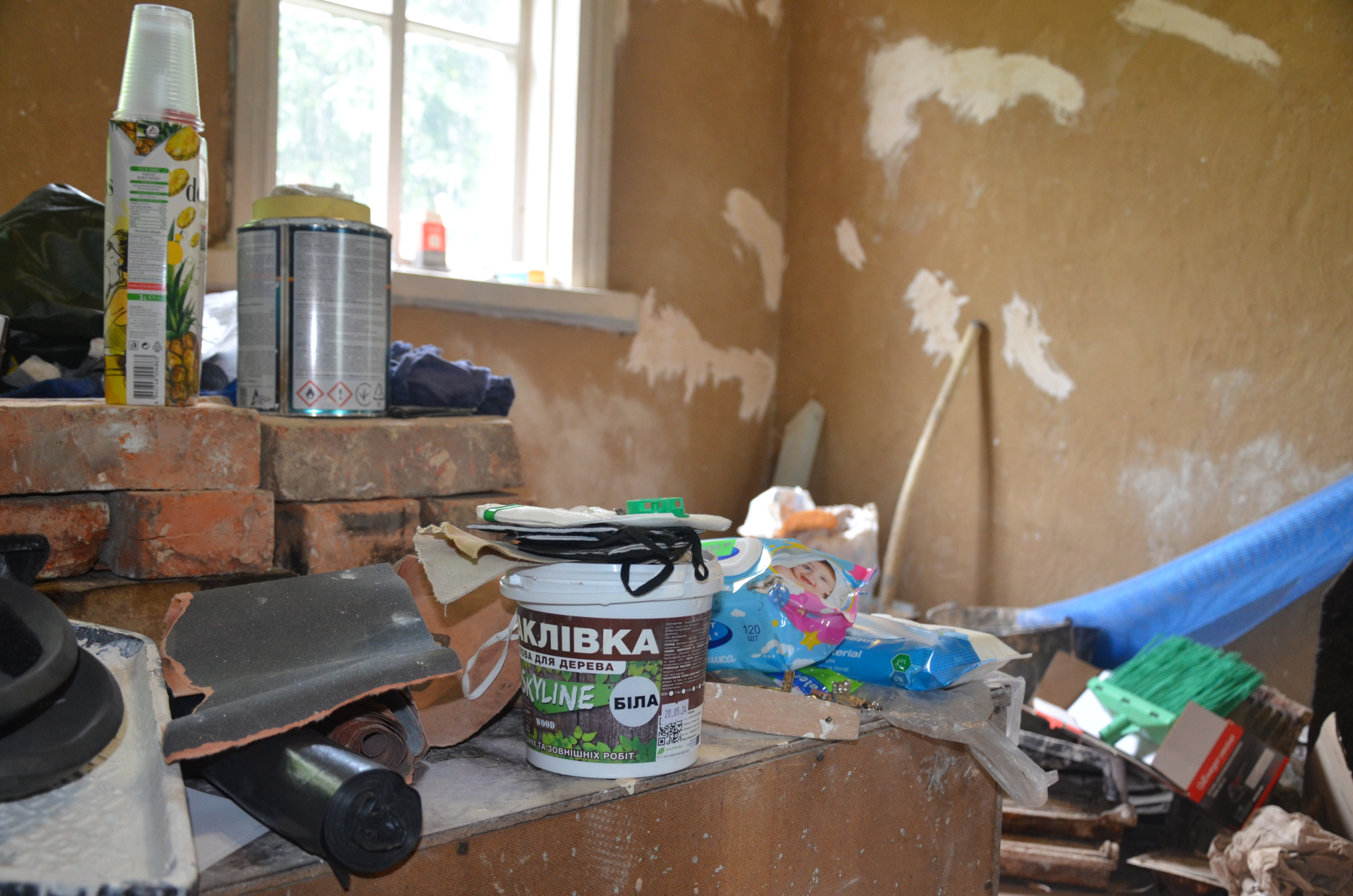 Кримчанка допомагає переселенцям облаштувати старі будинки на Чернігівщині 