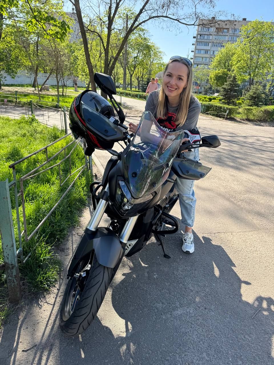 Альона захоплювалася мотоциклами
