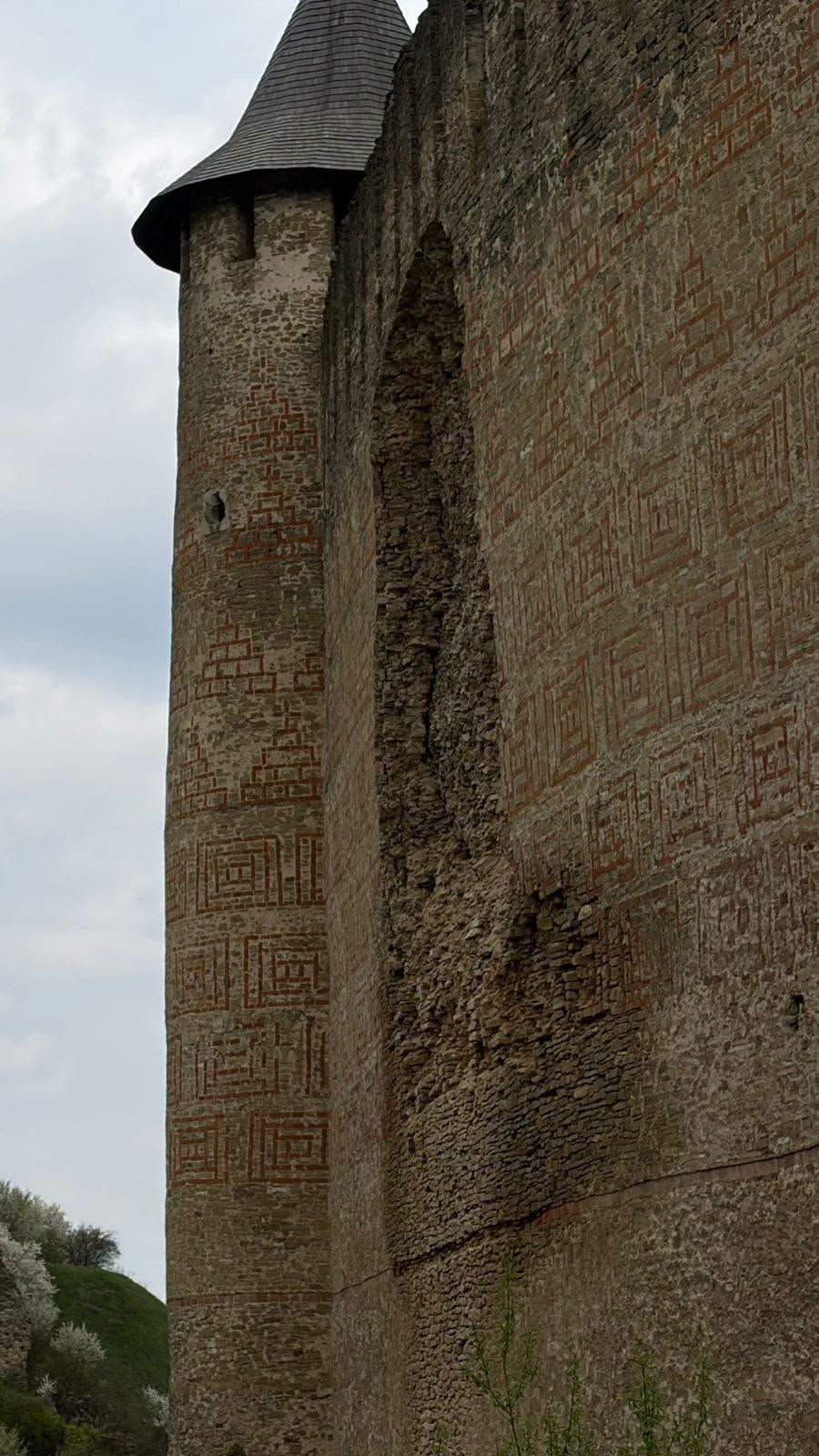 Обвал стіни Хотинської фортеці