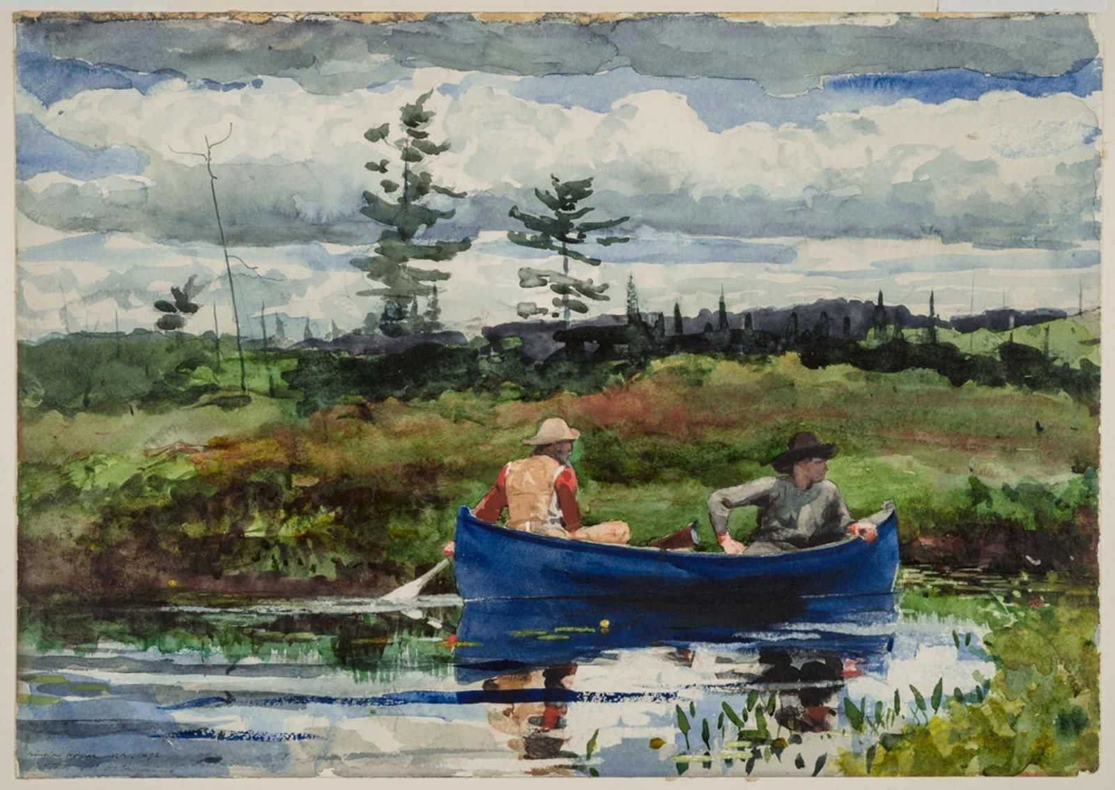 Вінслоу Гомер. «Блакитний човен». 1892.