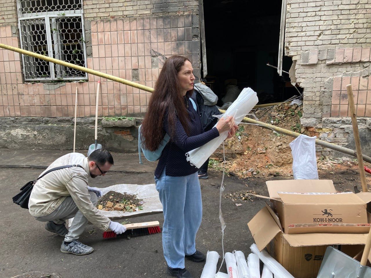 Damaged building